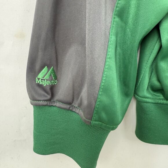 Majestic Men’s NBA Track Jacket Big & Tall 3X Full Zip Green - Picture 15 of 16